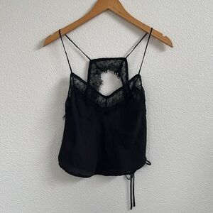 Free People Lace Satin Tank